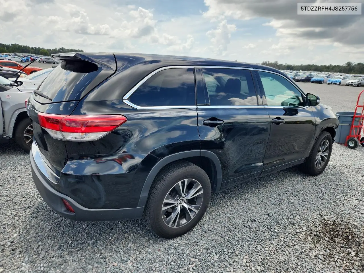 2018 TOYOTA HIGHLANDER VIN 5TDZZRFH4JS257756 — фото 3