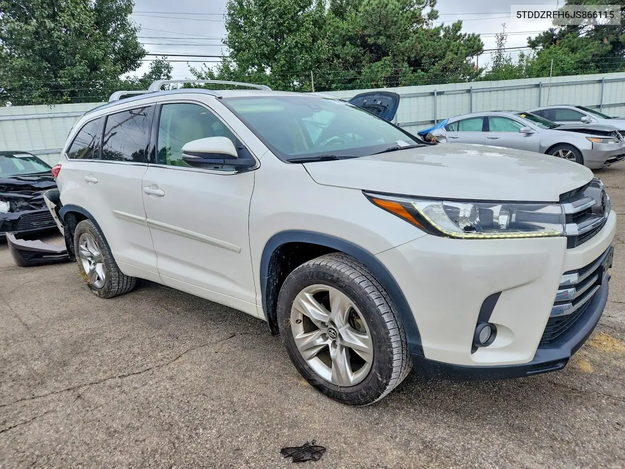 2018 TOYOTA HIGHLANDER VIN 5TDDZRFH6JS866115 — фото 4