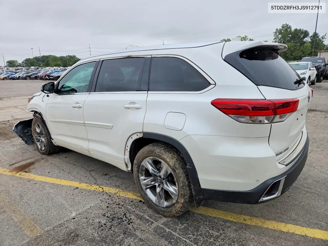 2018 TOYOTA HIGHLANDER VIN 5TDDZRFH3JS912791 — фото 2
