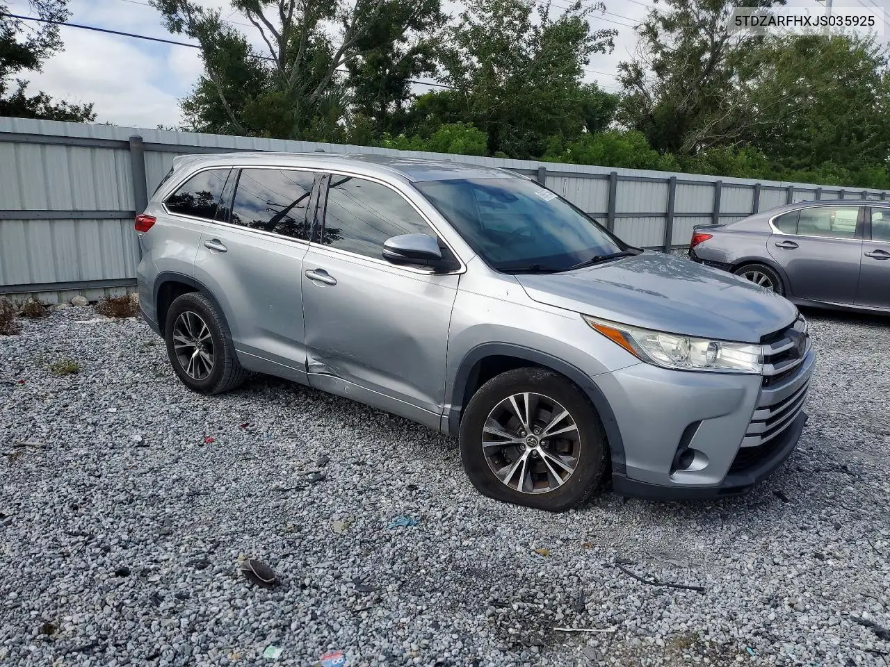 2018 TOYOTA HIGHLANDER VIN 5TDZARFHXJS035925 — фото 4