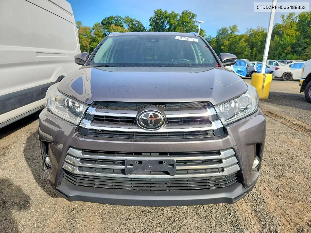 2018 TOYOTA HIGHLANDER VIN 5TDDZRFH5JS488353 — фото 5