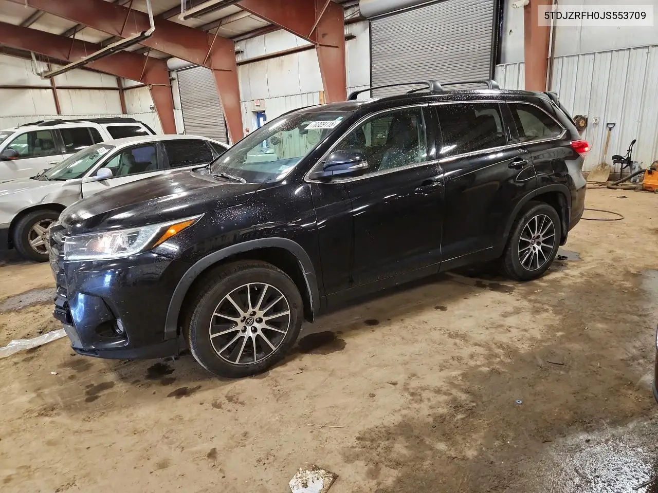 TOYOTA HIGHLANDER 2018, VIN 5TDJZRFH0JS553709