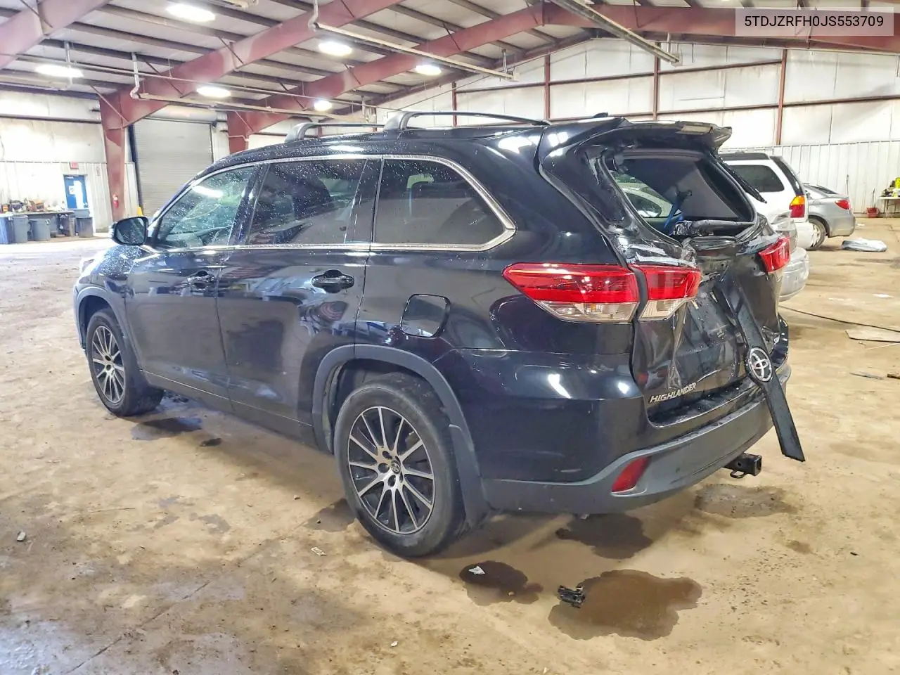2018 TOYOTA HIGHLANDER VIN 5TDJZRFH0JS553709 — фото 2