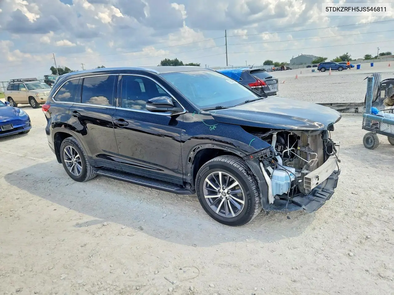 2018 TOYOTA HIGHLANDER VIN 5TDKZRFH5JS546811 — фото 4