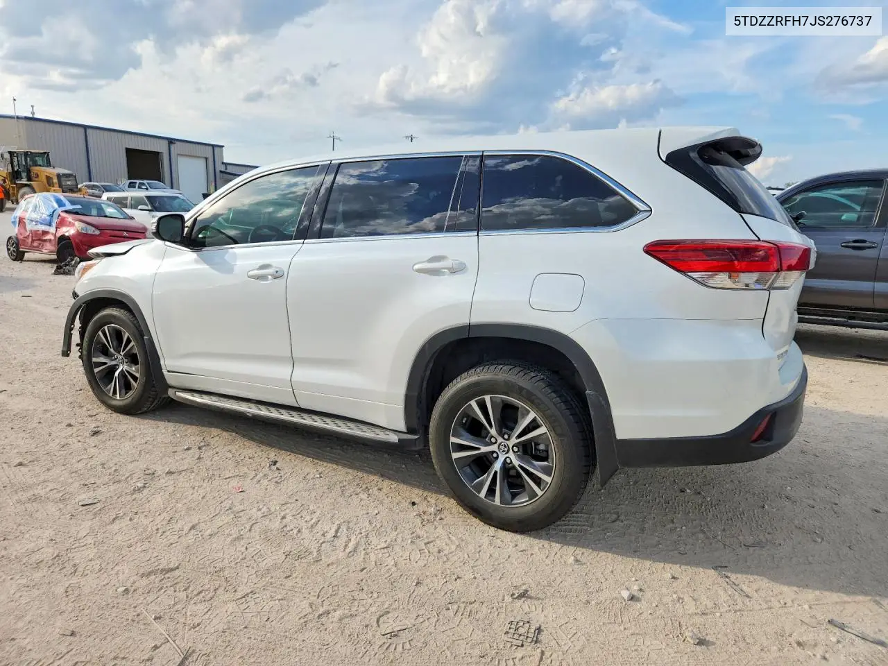 2018 TOYOTA HIGHLANDER VIN 5TDZZRFH7JS276737 — фото 2