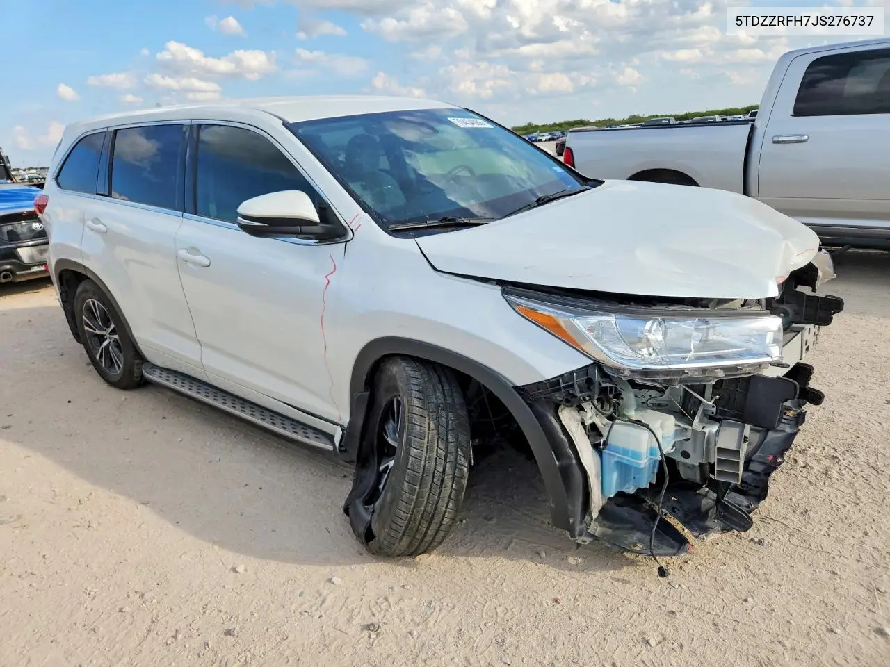 2018 TOYOTA HIGHLANDER VIN 5TDZZRFH7JS276737 — фото 4