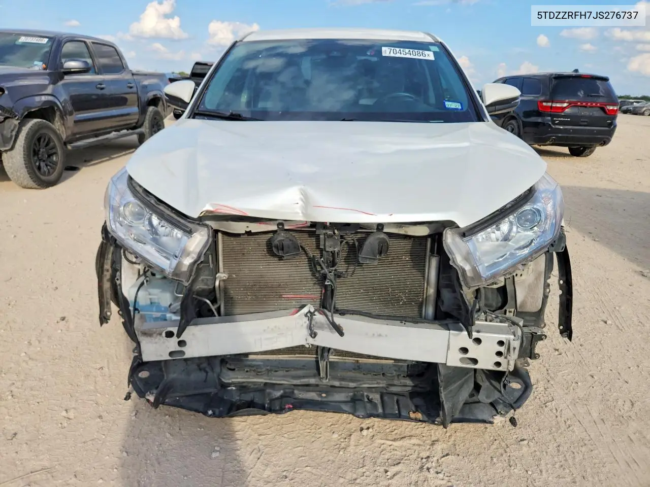 2018 TOYOTA HIGHLANDER VIN 5TDZZRFH7JS276737 — фото 5