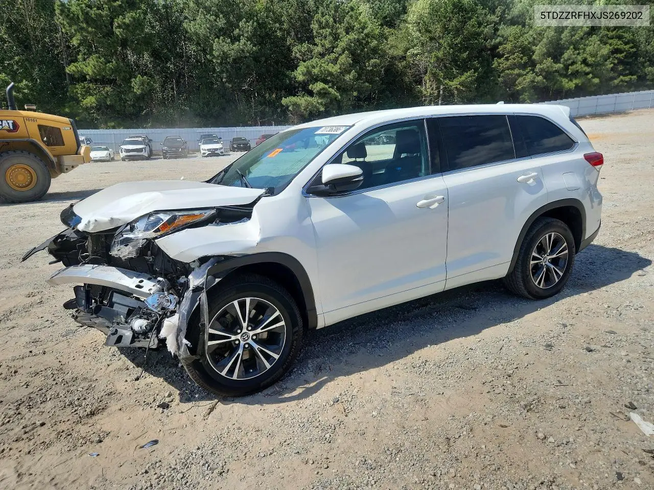 TOYOTA HIGHLANDER 2018, VIN 5TDZZRFHXJS269202