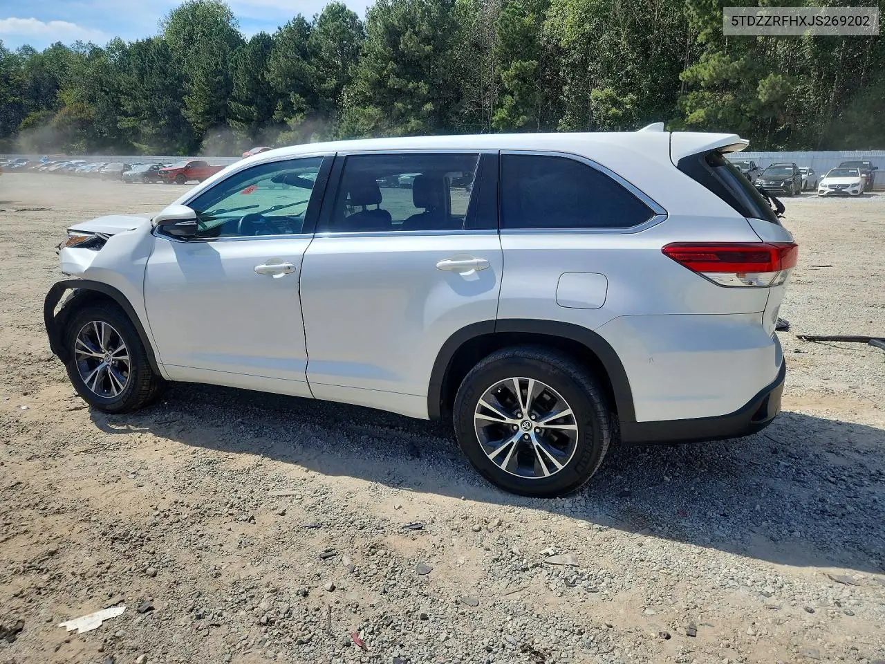 2018 TOYOTA HIGHLANDER VIN 5TDZZRFHXJS269202 — фото 2