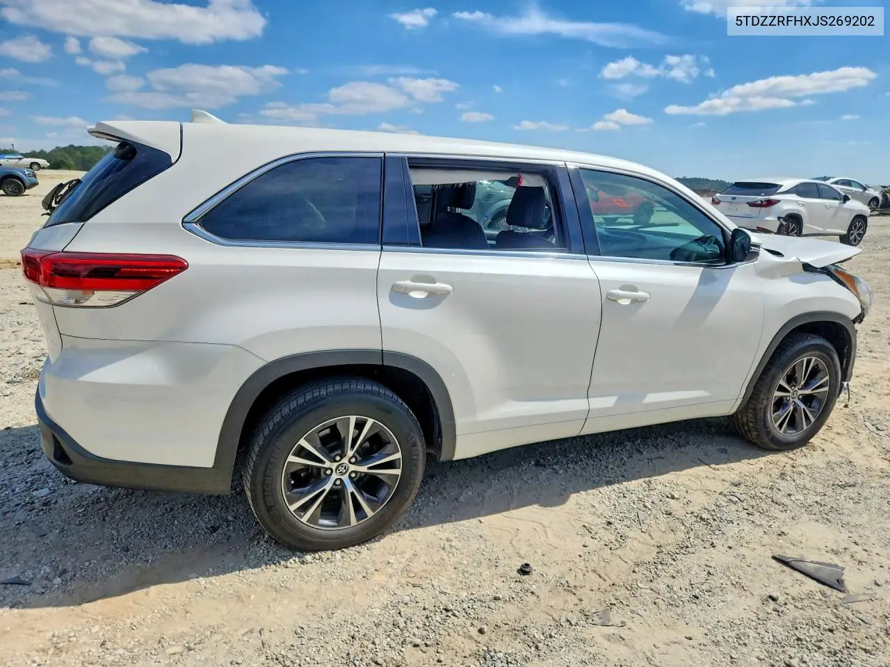 2018 TOYOTA HIGHLANDER VIN 5TDZZRFHXJS269202 — фото 3