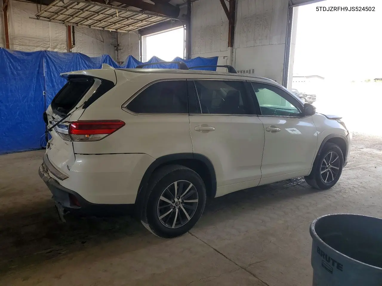 2018 TOYOTA HIGHLANDER VIN 5TDJZRFH9JS524502 — фото 3