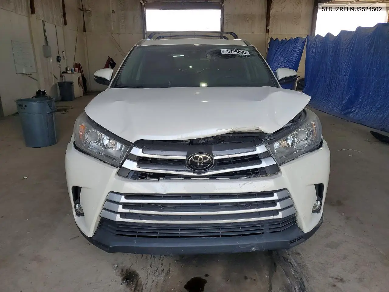 2018 TOYOTA HIGHLANDER VIN 5TDJZRFH9JS524502 — фото 5