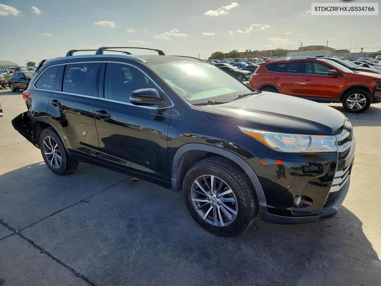 2018 TOYOTA HIGHLANDER VIN 5TDKZRFHXJS534766 — фото 4