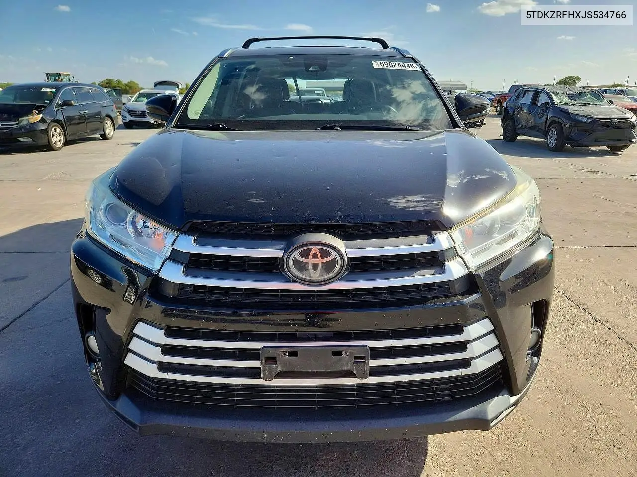 2018 TOYOTA HIGHLANDER VIN 5TDKZRFHXJS534766 — фото 5