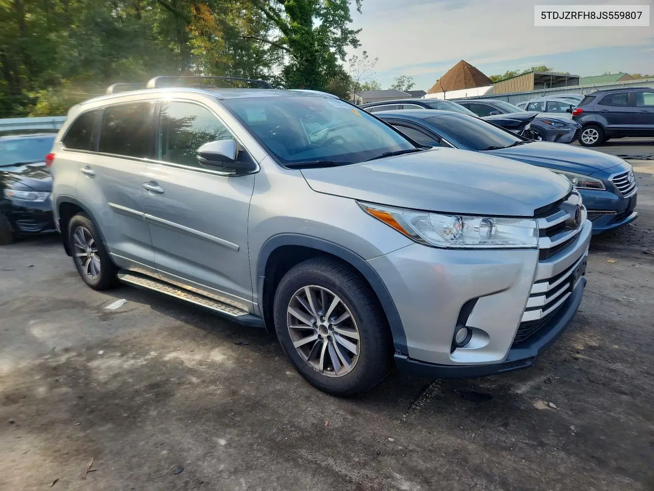 2018 TOYOTA HIGHLANDER VIN 5TDJZRFH8JS559807 — фото 4