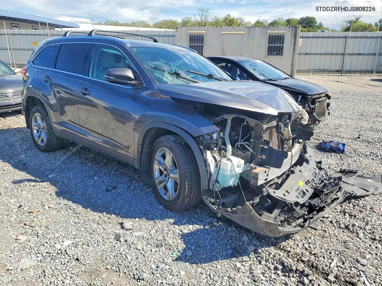 2018 TOYOTA HIGHLANDER VIN 5TDDZRFH0JS808226 — фото 4