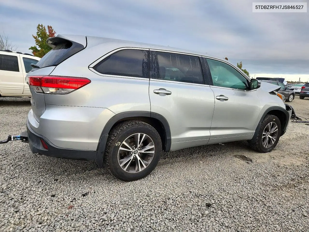 2018 TOYOTA HIGHLANDER VIN 5TDBZRFH7JS846527 — фото 3