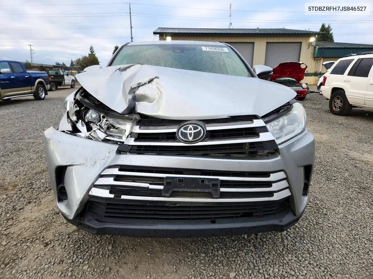 2018 TOYOTA HIGHLANDER VIN 5TDBZRFH7JS846527 — фото 5
