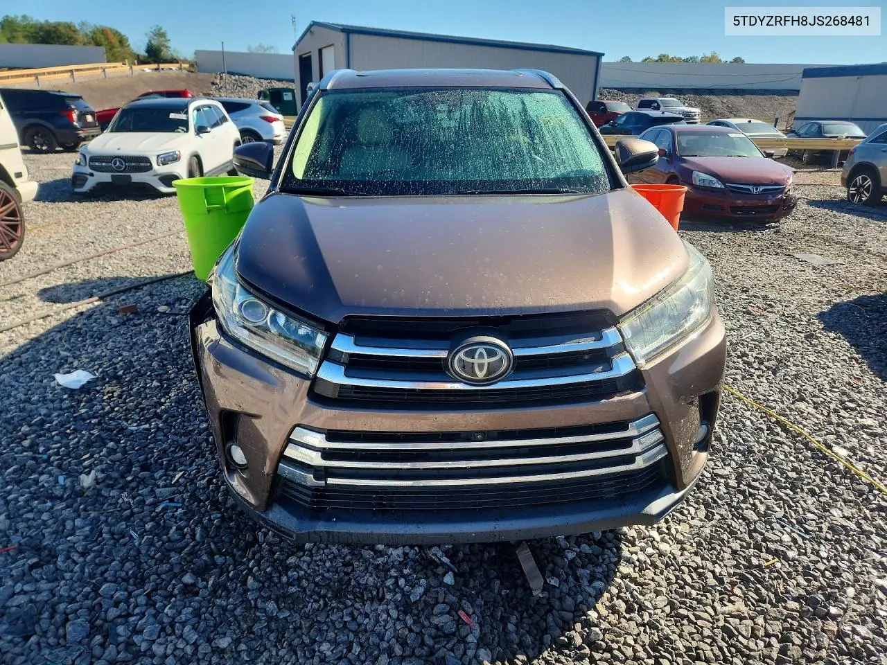 2018 TOYOTA HIGHLANDER VIN 5TDYZRFH8JS268481 — фото 5