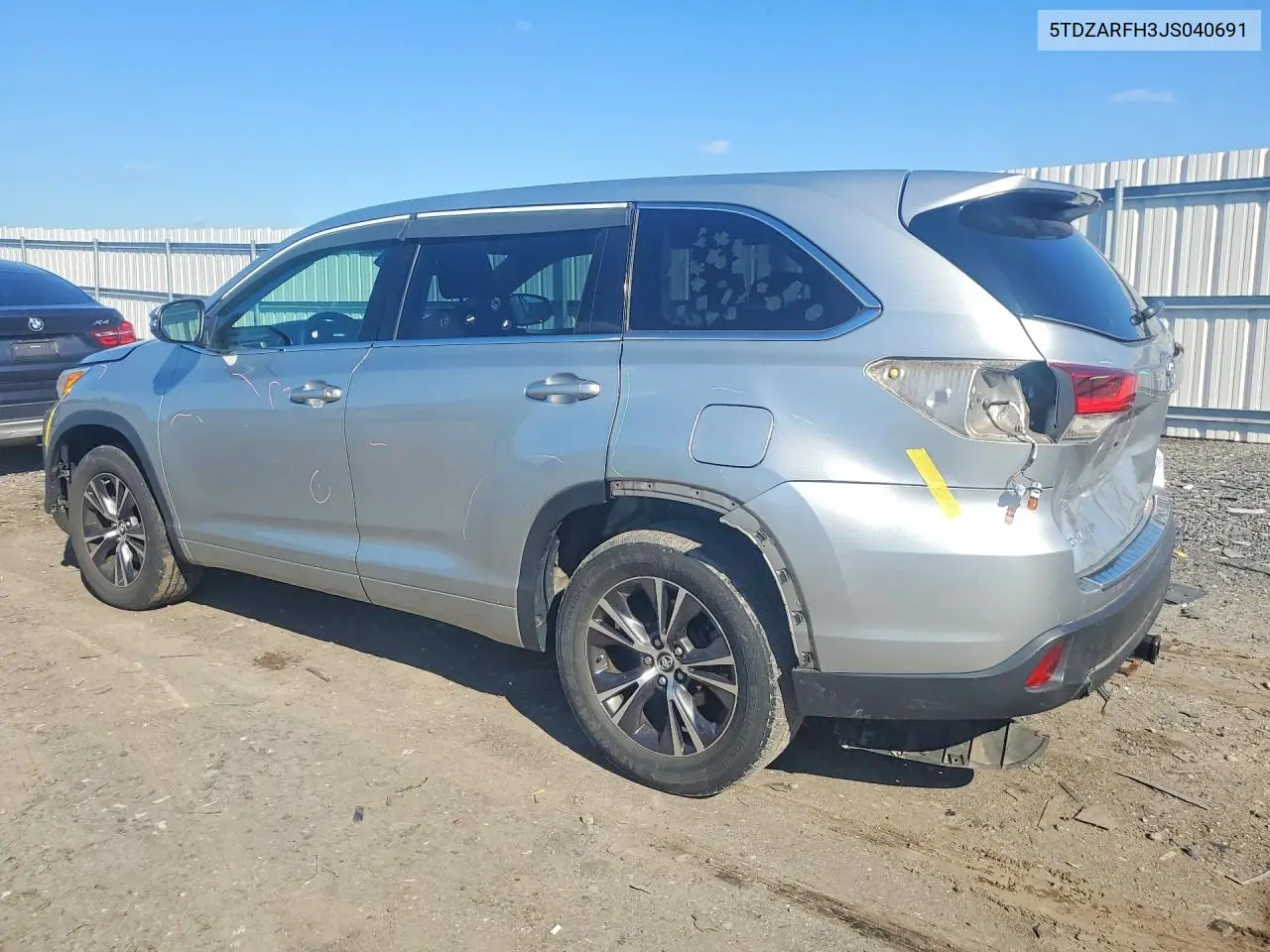 2018 TOYOTA HIGHLANDER VIN 5TDZARFH3JS040691 — фото 2