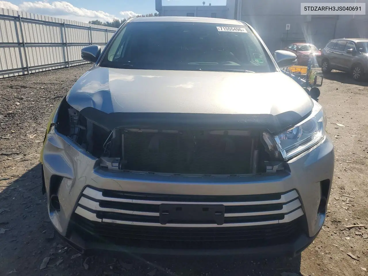2018 TOYOTA HIGHLANDER VIN 5TDZARFH3JS040691 — фото 5