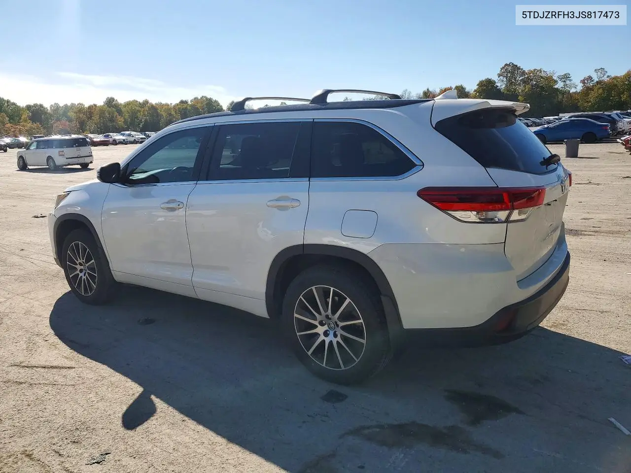 2018 TOYOTA HIGHLANDER VIN 5TDJZRFH3JS817473 — фото 2