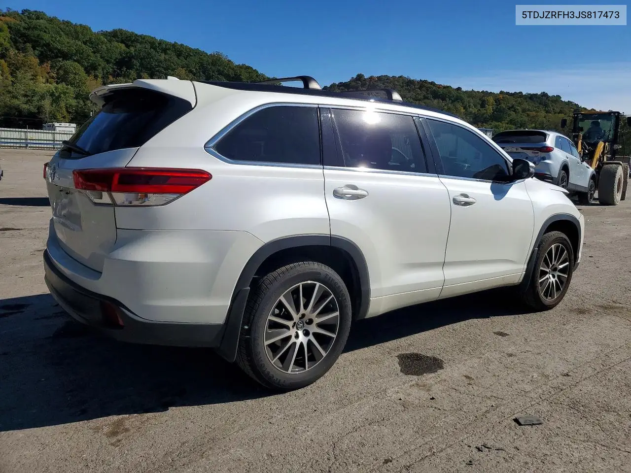 2018 TOYOTA HIGHLANDER VIN 5TDJZRFH3JS817473 — фото 3