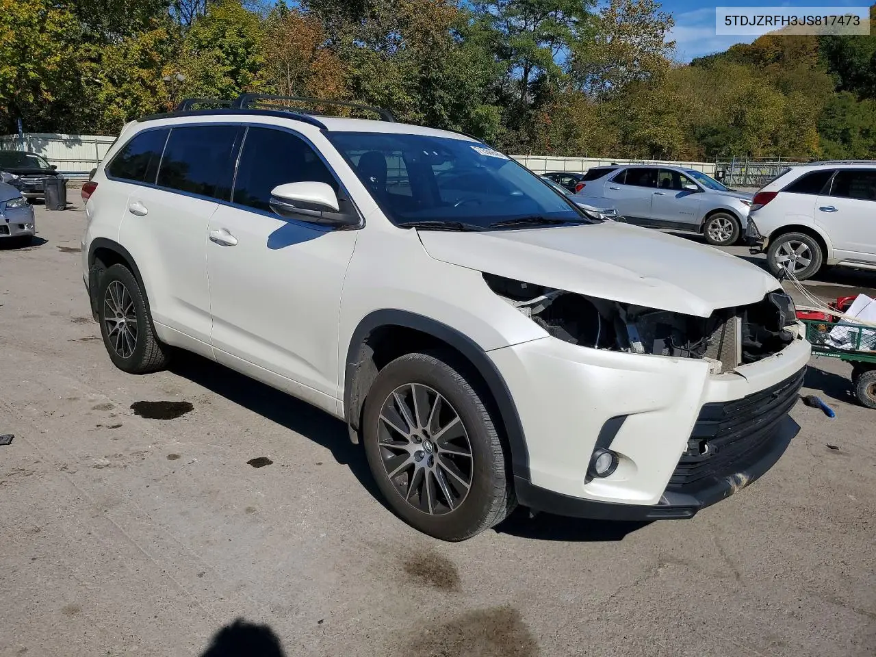 2018 TOYOTA HIGHLANDER VIN 5TDJZRFH3JS817473 — фото 4
