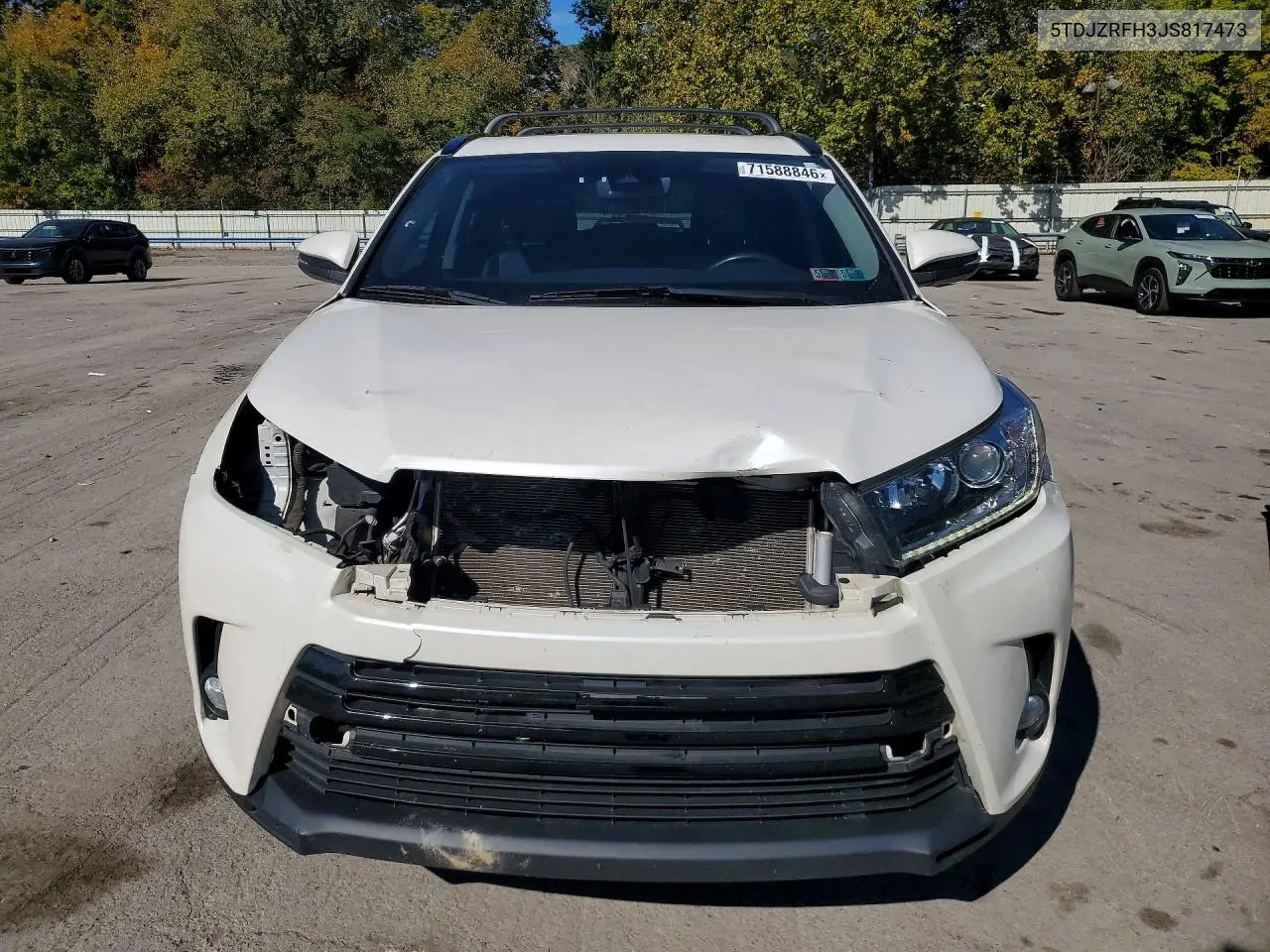 2018 TOYOTA HIGHLANDER VIN 5TDJZRFH3JS817473 — фото 5