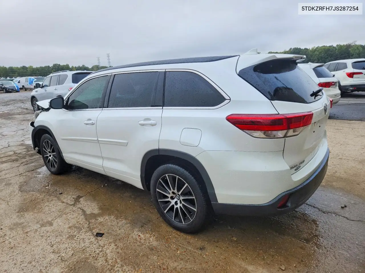 2018 TOYOTA HIGHLANDER VIN 5TDKZRFH7JS287254 — фото 2