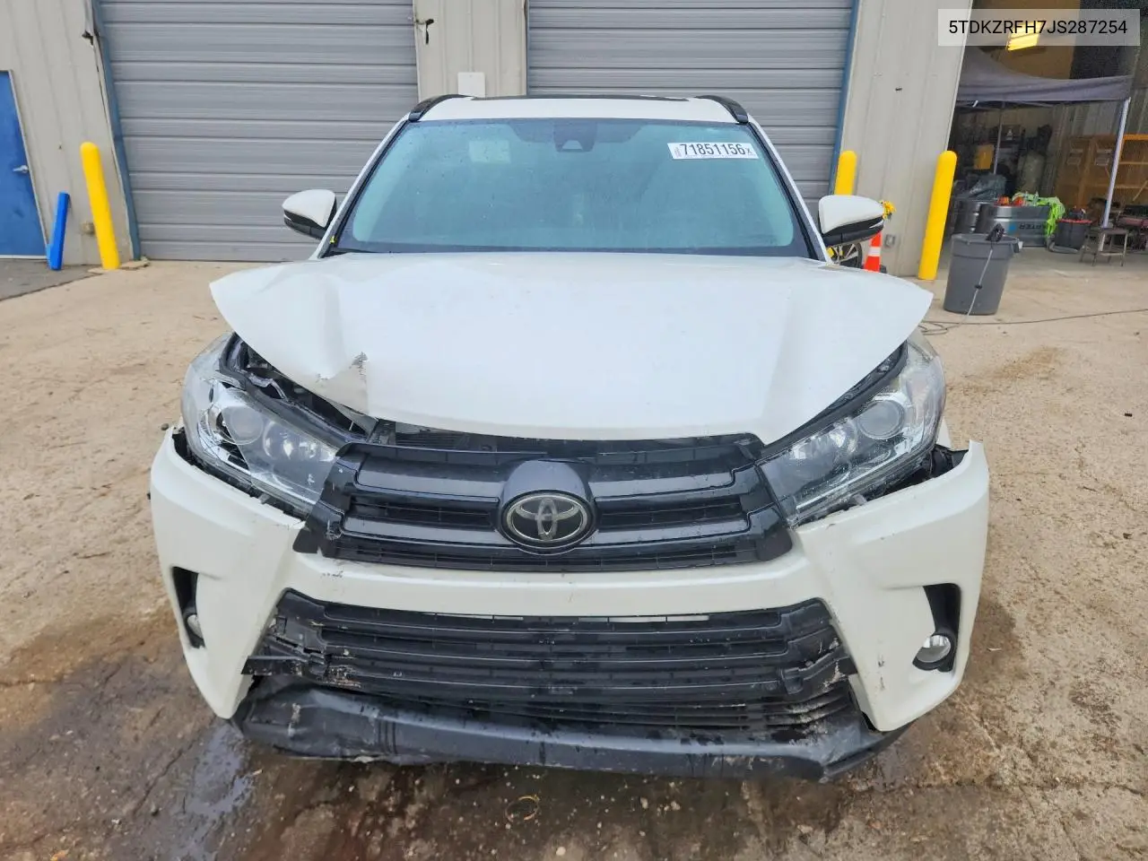 2018 TOYOTA HIGHLANDER VIN 5TDKZRFH7JS287254 — фото 5