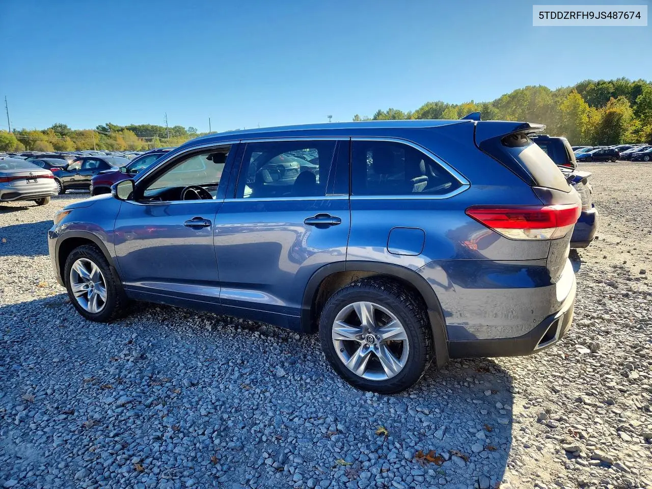 2018 TOYOTA HIGHLANDER VIN 5TDDZRFH9JS487674 — фото 2