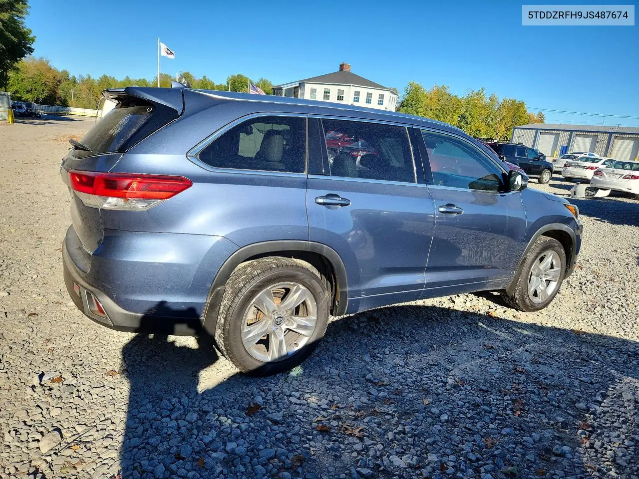 2018 TOYOTA HIGHLANDER VIN 5TDDZRFH9JS487674 — фото 3