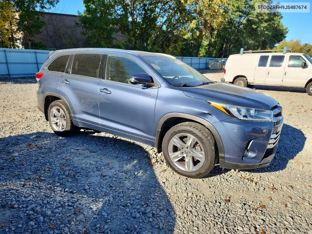 2018 TOYOTA HIGHLANDER VIN 5TDDZRFH9JS487674 — фото 4