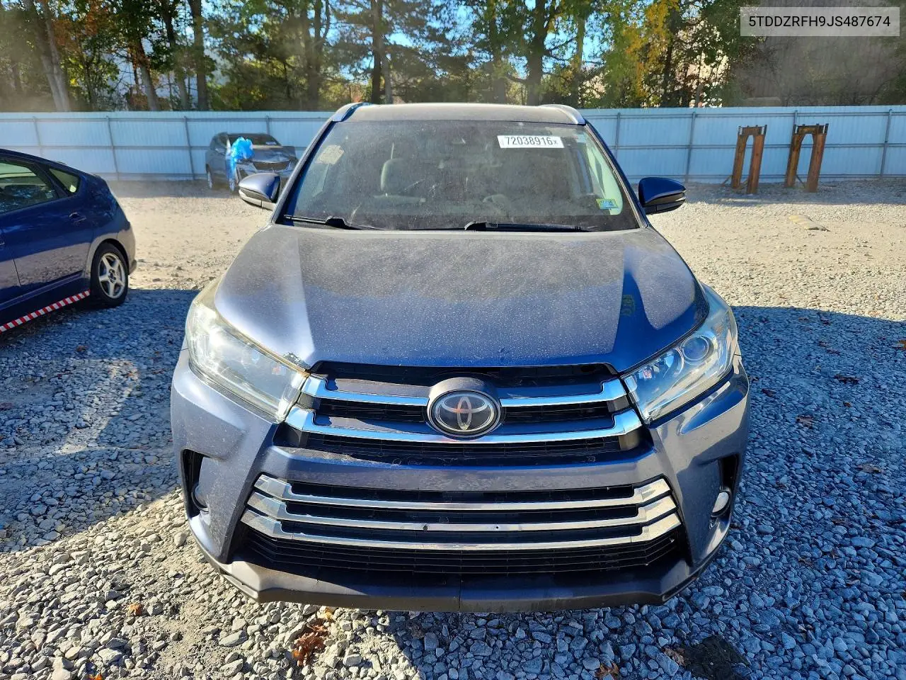 2018 TOYOTA HIGHLANDER VIN 5TDDZRFH9JS487674 — фото 5