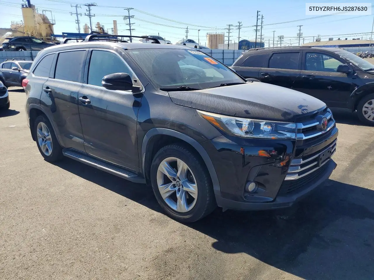 2018 TOYOTA HIGHLANDER VIN 5TDYZRFH6JS287630 — фото 4