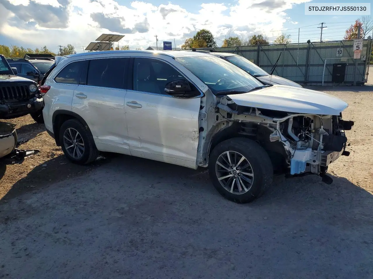 2018 TOYOTA HIGHLANDER VIN 5TDJZRFH7JS550130 — фото 4