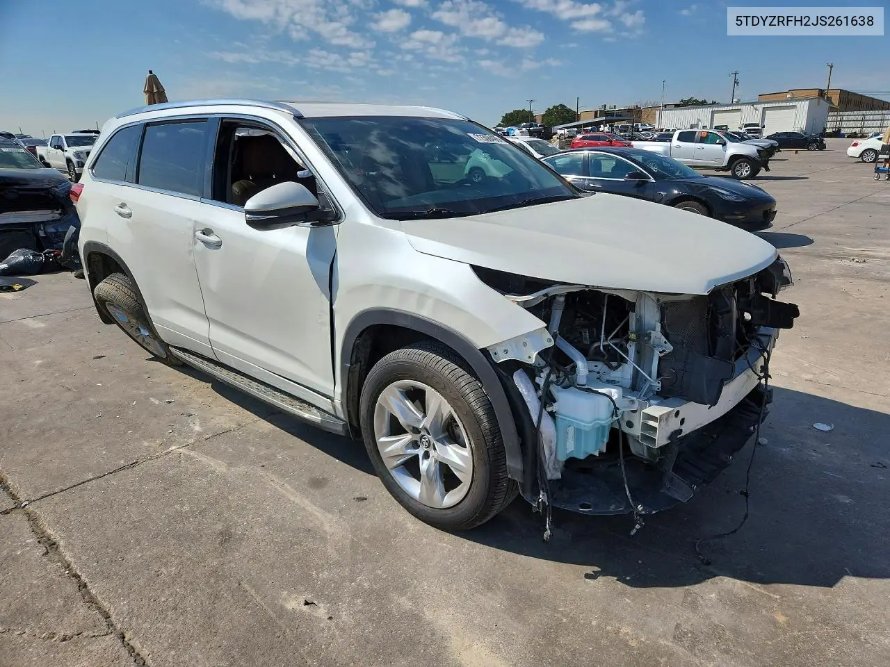 2018 TOYOTA HIGHLANDER VIN 5TDYZRFH2JS261638 — фото 4