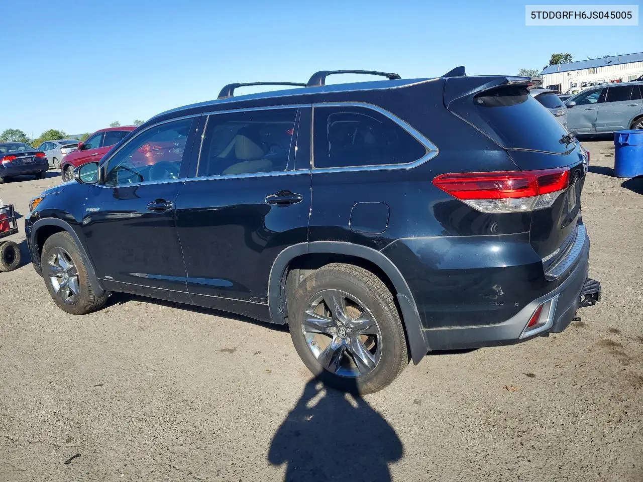 2018 TOYOTA HIGHLANDER VIN 5TDDGRFH6JS045005 — фото 2