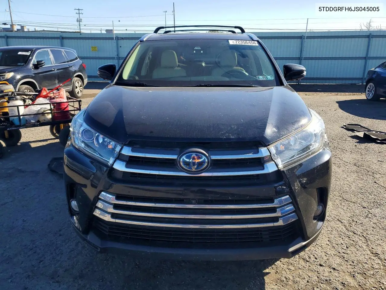 2018 TOYOTA HIGHLANDER VIN 5TDDGRFH6JS045005 — фото 5