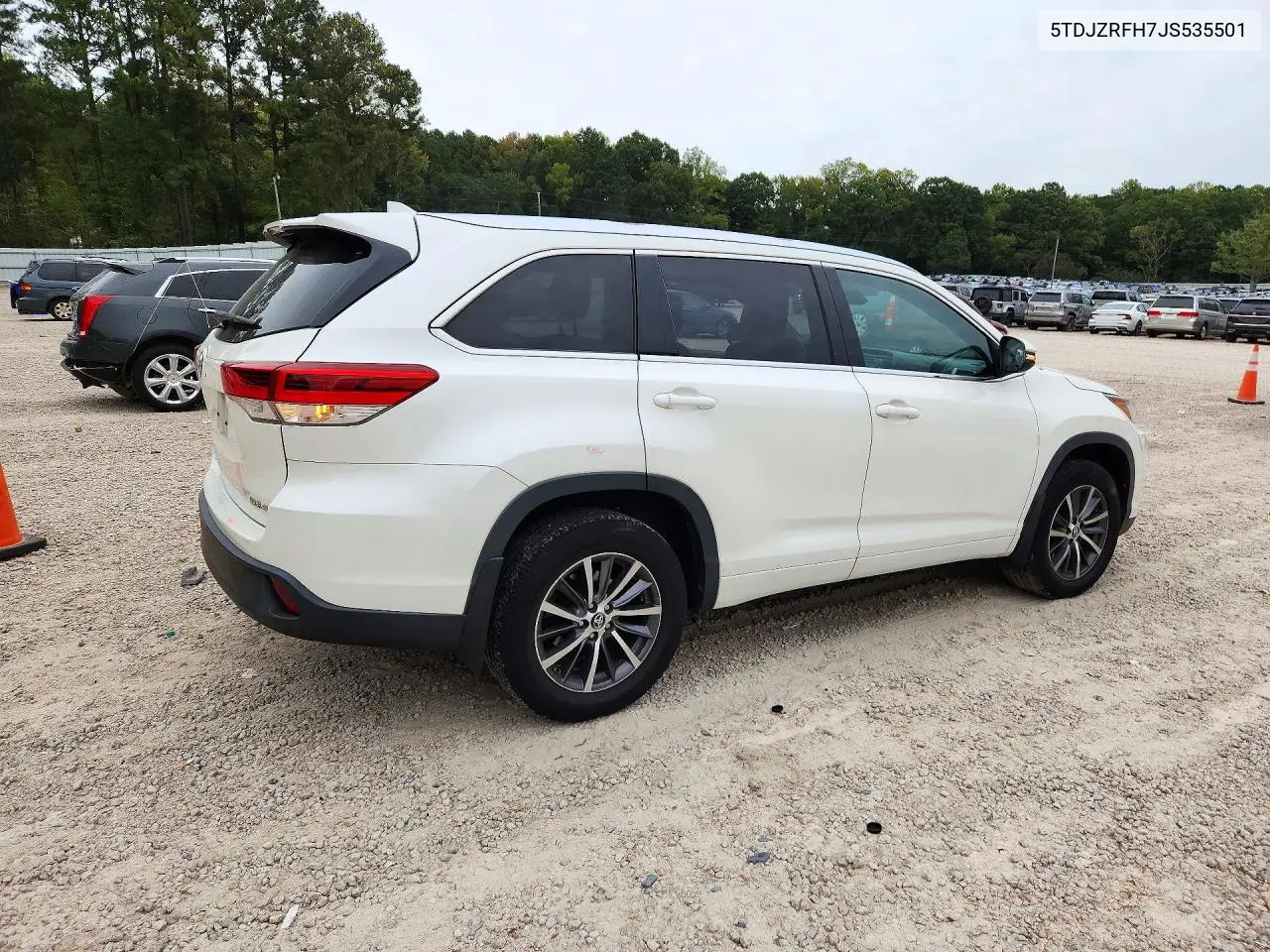 2018 TOYOTA HIGHLANDER VIN 5TDJZRFH7JS535501 — фото 3