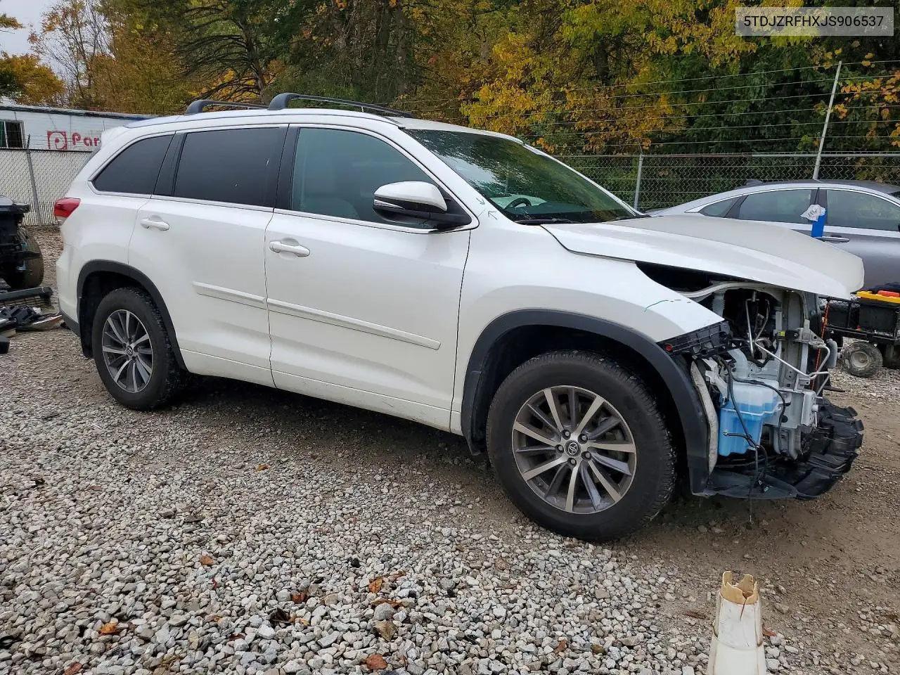 2018 TOYOTA HIGHLANDER VIN 5TDJZRFHXJS906537 — фото 4
