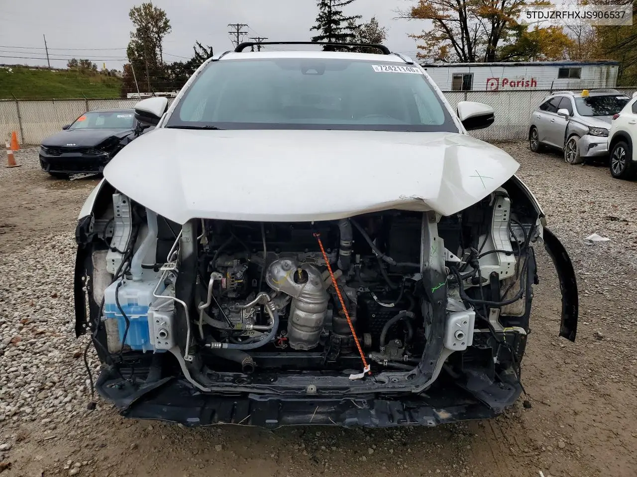 2018 TOYOTA HIGHLANDER VIN 5TDJZRFHXJS906537 — фото 5