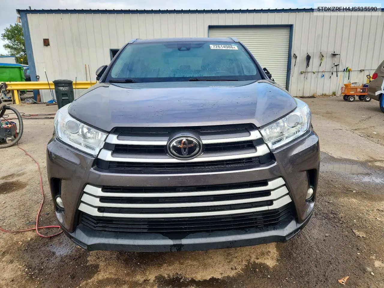 2018 TOYOTA HIGHLANDER VIN 5TDKZRFH4JS535590 — фото 5