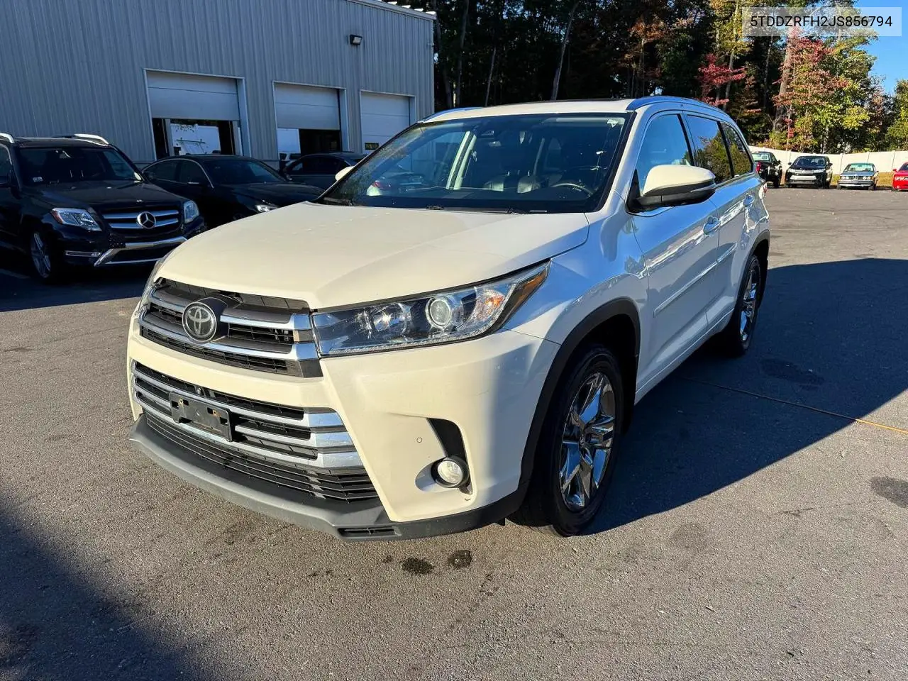 TOYOTA HIGHLANDER 2018, VIN 5TDDZRFH2JS856794