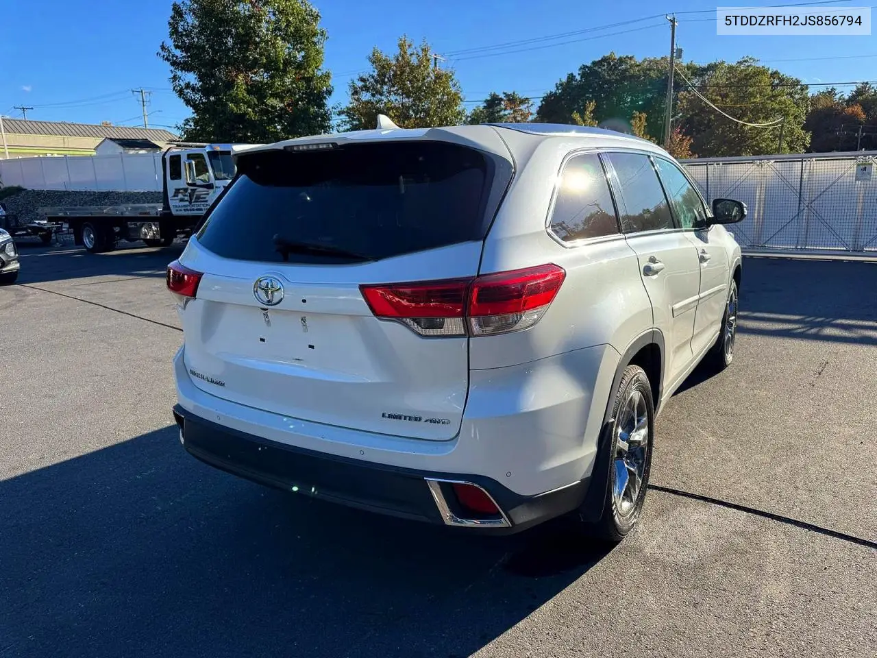 2018 TOYOTA HIGHLANDER VIN 5TDDZRFH2JS856794 — фото 3