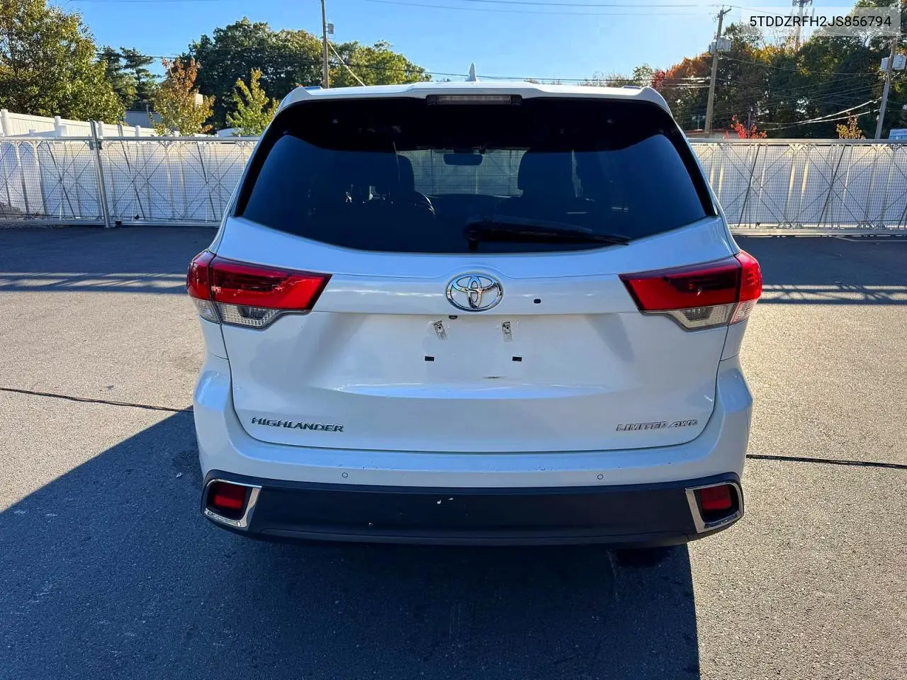 2018 TOYOTA HIGHLANDER VIN 5TDDZRFH2JS856794 — фото 5