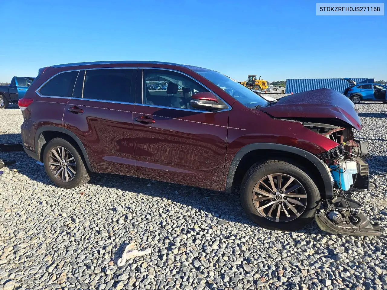 2018 TOYOTA HIGHLANDER VIN 5TDKZRFH0JS271168 — фото 4