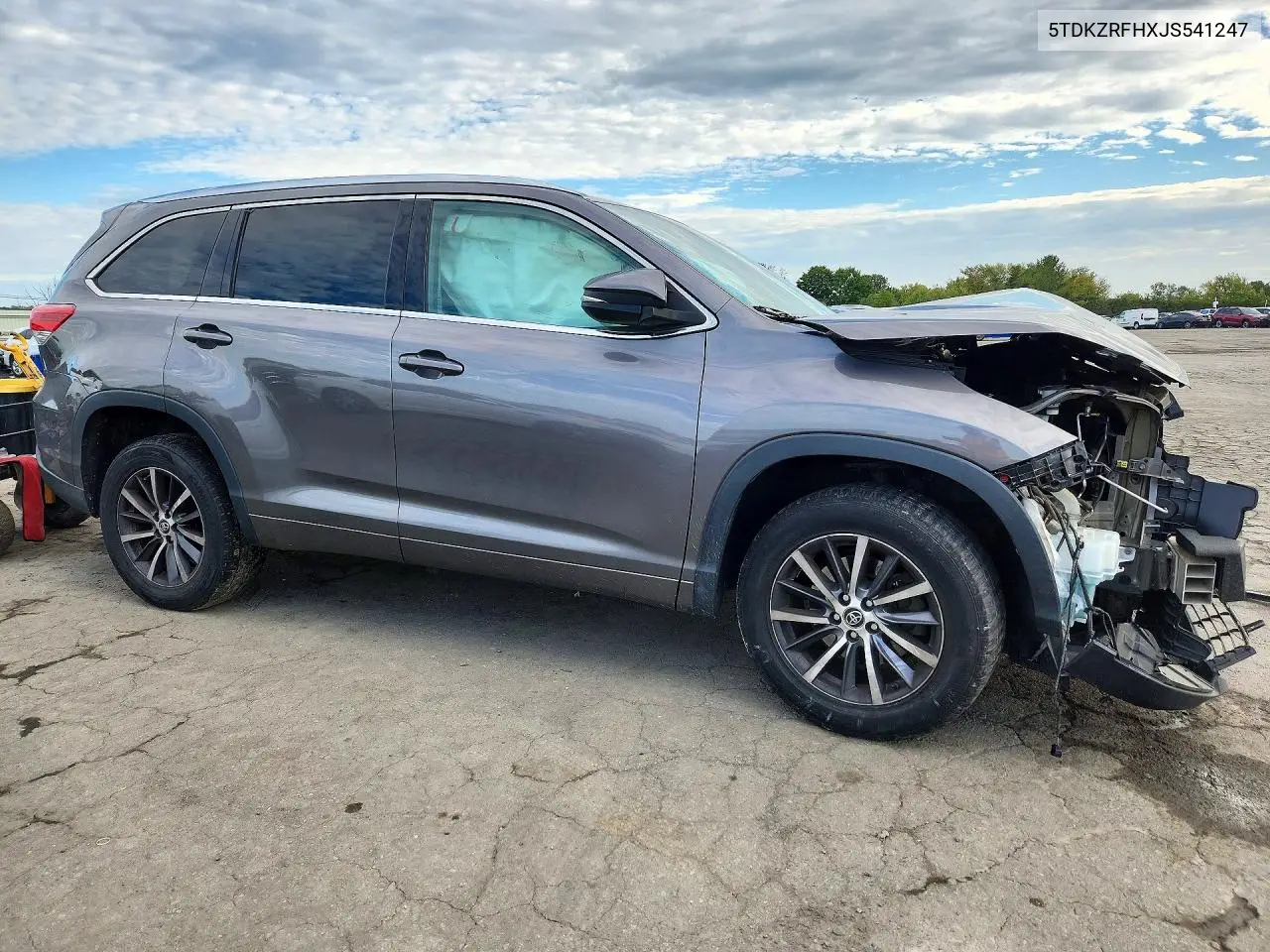 2018 TOYOTA HIGHLANDER VIN 5TDKZRFHXJS541247 — фото 4