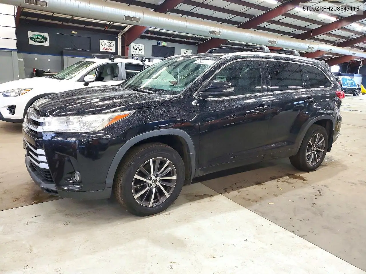 TOYOTA HIGHLANDER 2018, VIN 5TDJZRFH2JS547118